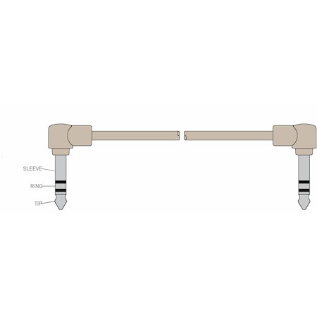 Jumper - 1/4 2 Circuit Male To 1/4 2 Circuit Male 3ft.